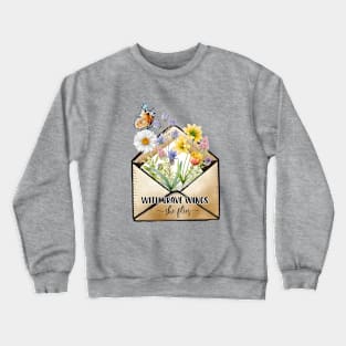 with brave wings she flies Crewneck Sweatshirt